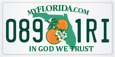 FL license plate 0891RI