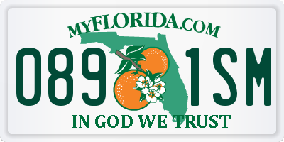 FL license plate 0891SM