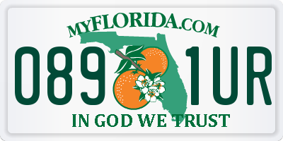 FL license plate 0891UR