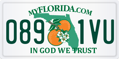 FL license plate 0891VU