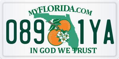 FL license plate 0891YA