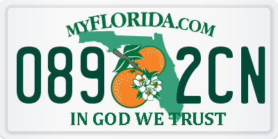 FL license plate 0892CN