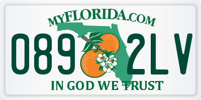 FL license plate 0892LV