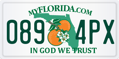 FL license plate 0894PX