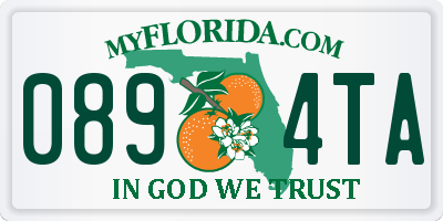 FL license plate 0894TA