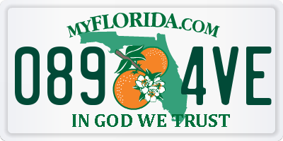 FL license plate 0894VE