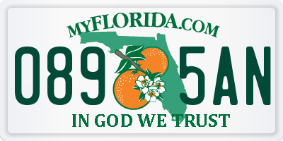 FL license plate 0895AN