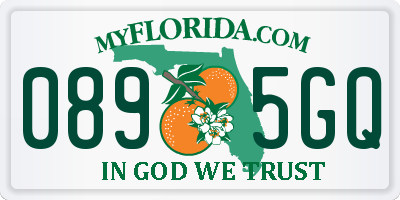 FL license plate 0895GQ