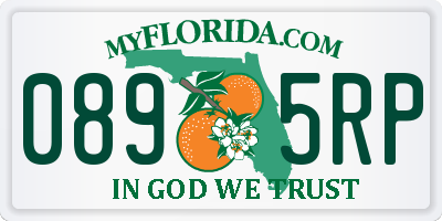 FL license plate 0895RP