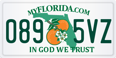 FL license plate 0895VZ
