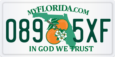 FL license plate 0895XF