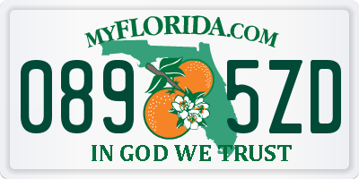 FL license plate 0895ZD