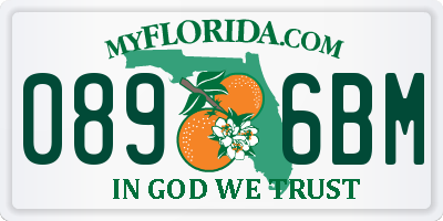 FL license plate 0896BM
