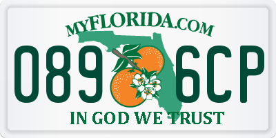 FL license plate 0896CP