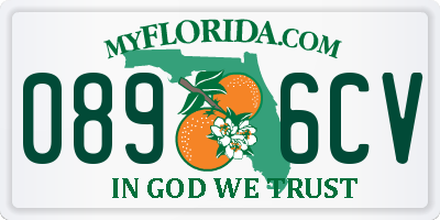 FL license plate 0896CV