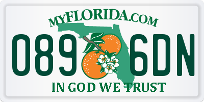 FL license plate 0896DN