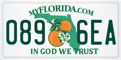 FL license plate 0896EA