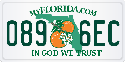 FL license plate 0896EC