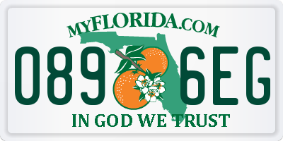 FL license plate 0896EG