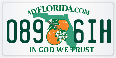 FL license plate 0896IH