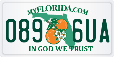 FL license plate 0896UA