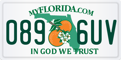 FL license plate 0896UV