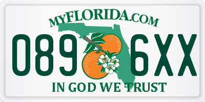 FL license plate 0896XX