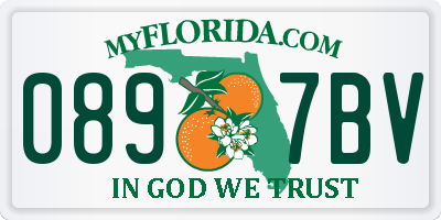 FL license plate 0897BV