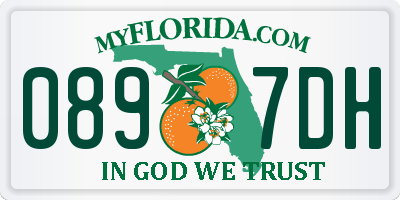 FL license plate 0897DH