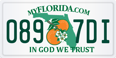FL license plate 0897DI