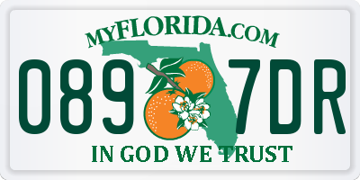 FL license plate 0897DR