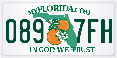 FL license plate 0897FH