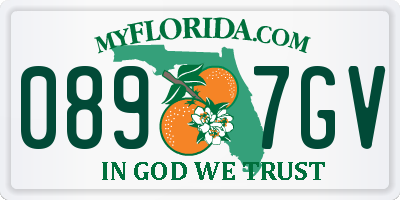 FL license plate 0897GV