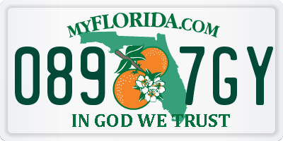 FL license plate 0897GY