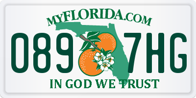 FL license plate 0897HG