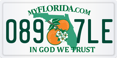 FL license plate 0897LE