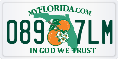FL license plate 0897LM