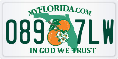 FL license plate 0897LW