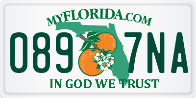 FL license plate 0897NA