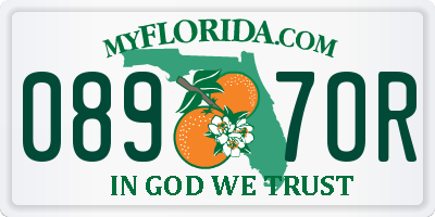FL license plate 0897OR