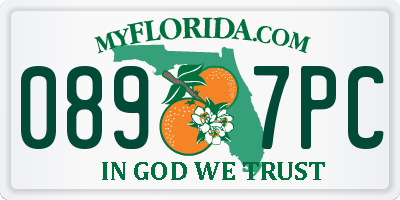 FL license plate 0897PC