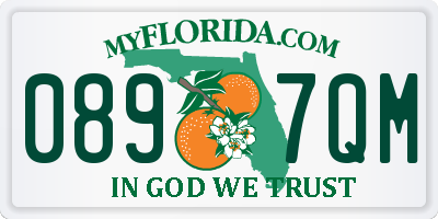 FL license plate 0897QM