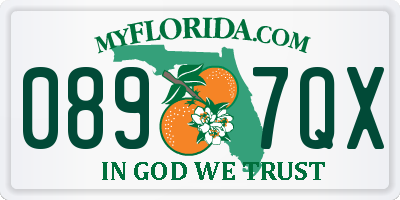 FL license plate 0897QX