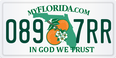FL license plate 0897RR