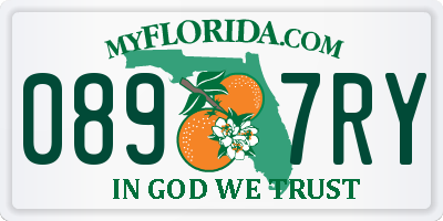FL license plate 0897RY