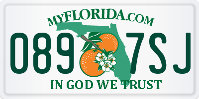 FL license plate 0897SJ