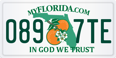 FL license plate 0897TE
