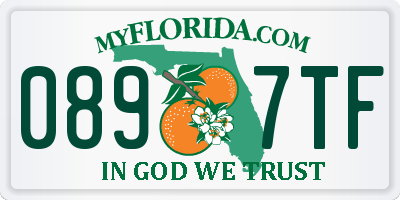 FL license plate 0897TF