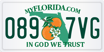 FL license plate 0897VG