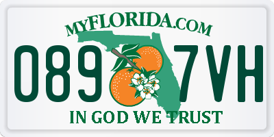 FL license plate 0897VH